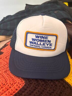 Wine Women Walleye Trucker Hat